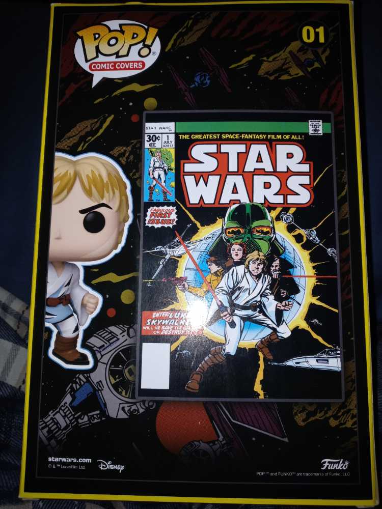 Funko Pop Comic Cover Star Wars Luke Skywalker #01 - Funko (Comic Covers) (Comic Covers (Luke Skywalker)) action figure collectible [Barcode 889698609975] - Main Image 2
