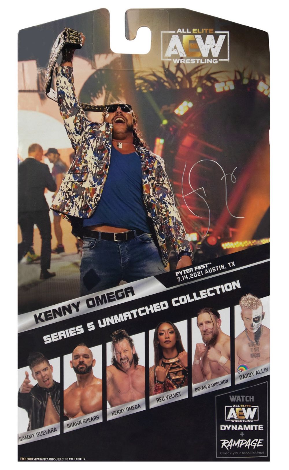 Kenny Omega Unmatched Series 5 #36 - Jazwares (AEW Unmatched) action figure collectible [Barcode 191726431374] - Main Image 2