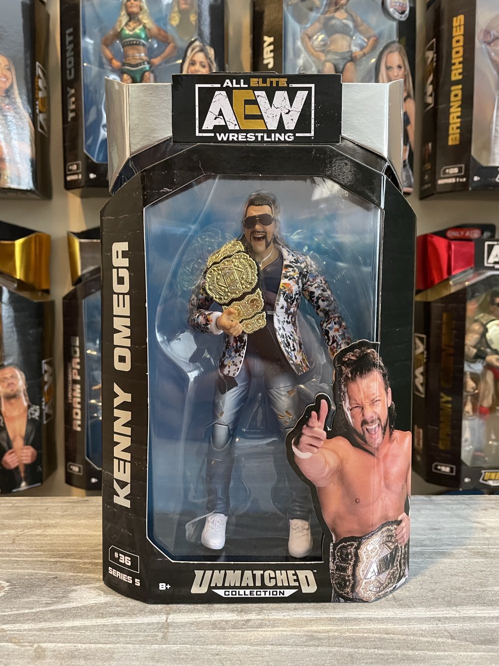 Kenny Omega Unmatched Series 5 #36 - Jazwares (AEW Unmatched) action figure collectible [Barcode 191726431374] - Main Image 4