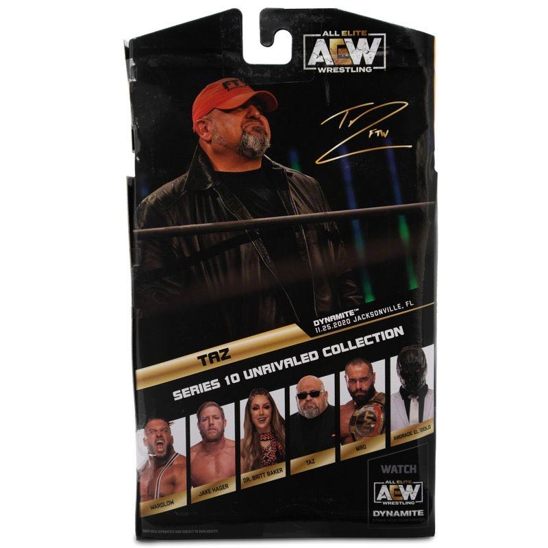 AEW - Taz - Unrivaled Collection - Series 10 - Jazwares (AEW Unrivaled Collection Series 10) action figure collectible [Barcode 191726430971] - Main Image 2