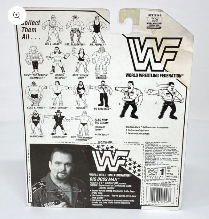 Hasbro Series #3 - WWF Hasbro (Big Boss Man) action figure collectible - Main Image 2