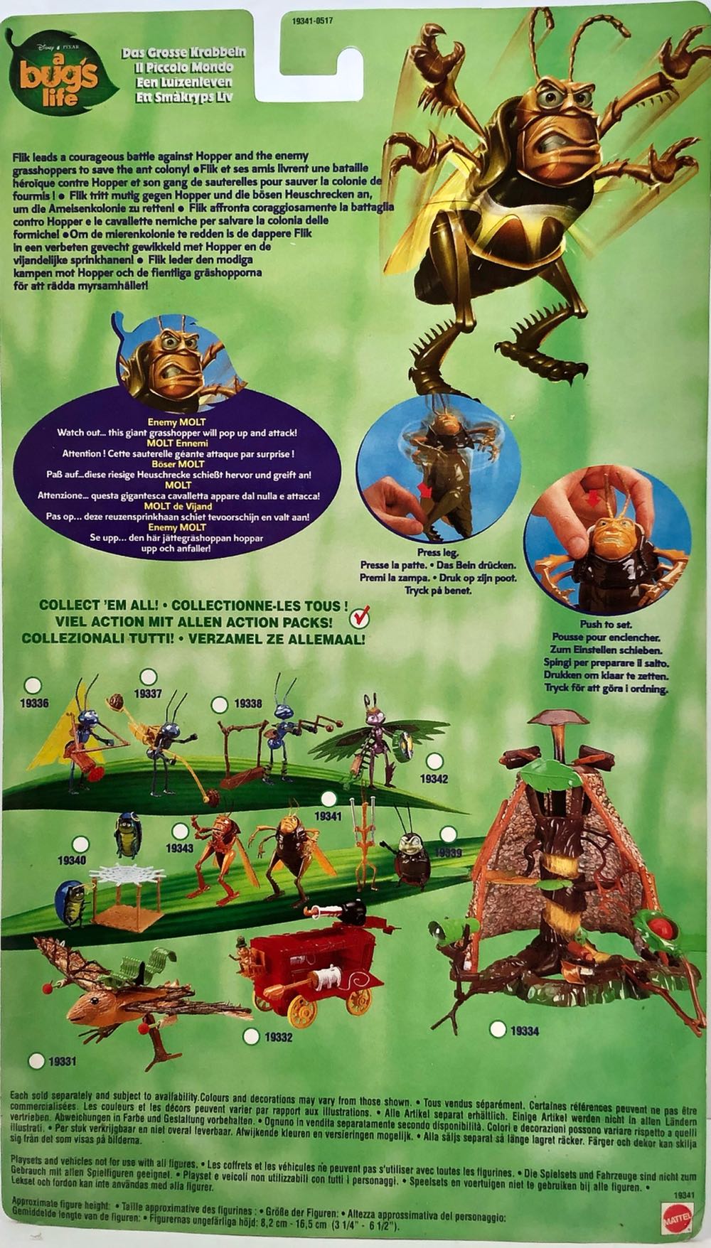 Enemy Molt - Mattel (A Bugs Life) (A Bugs Life) action figure collectible - Main Image 2