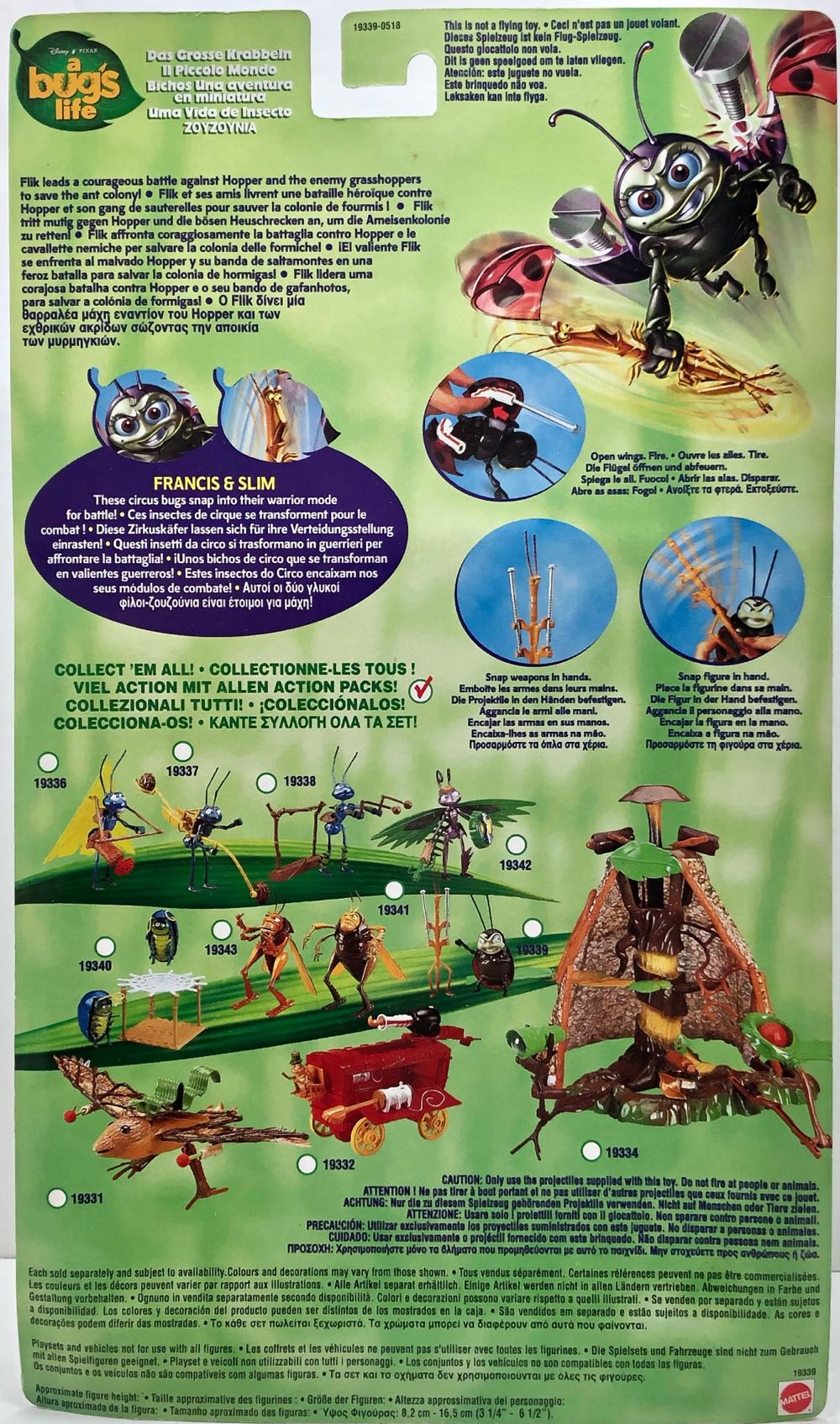 Francis & Slim - Mattel (A Bugs Life) (A Bugs Life) action figure collectible - Main Image 2