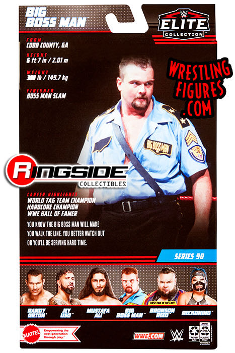 Big Boss Man - Mattel / WWE (WWE Elite Series 90) action figure collectible - Main Image 3