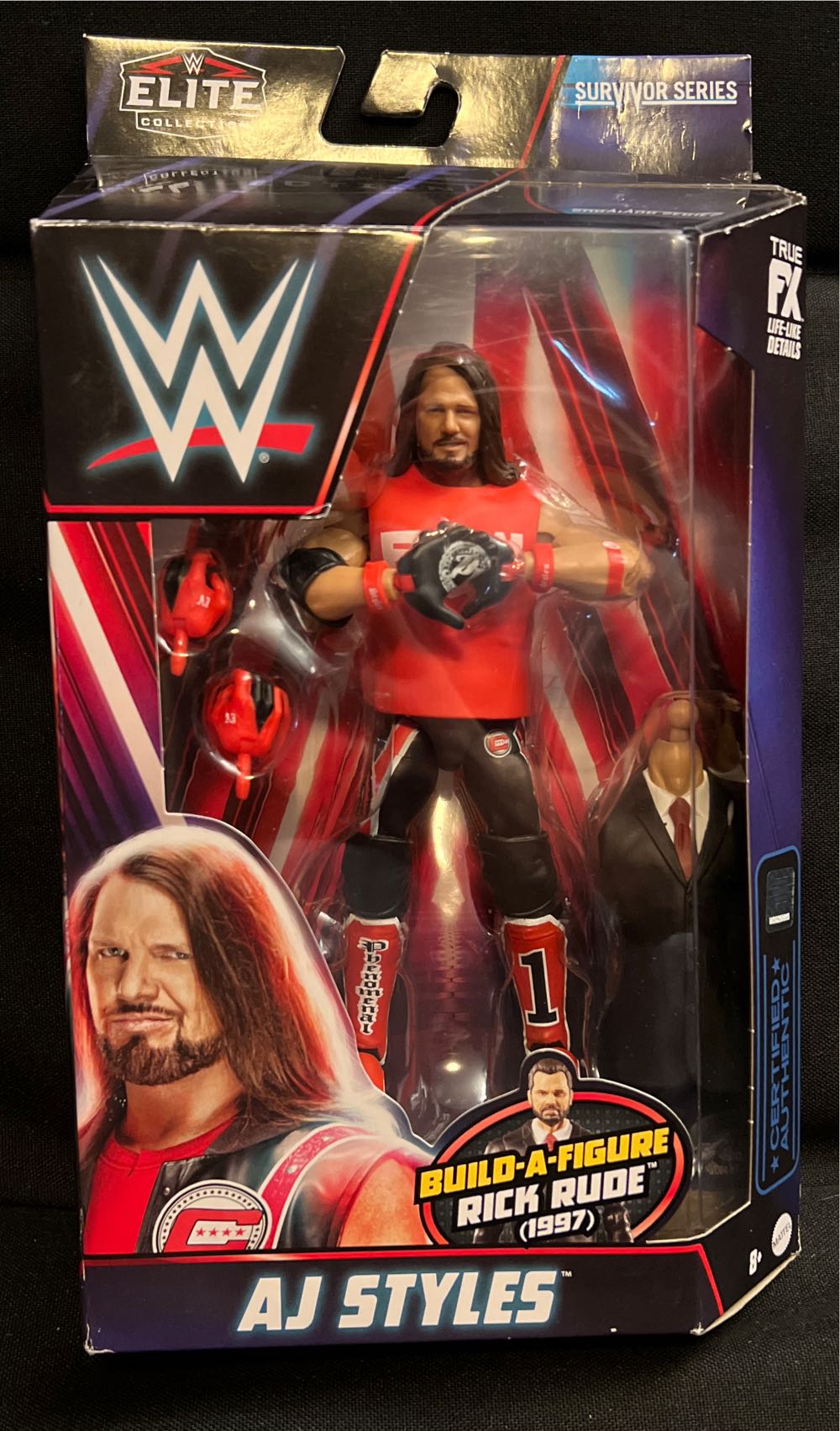 AJ Styles Elite Survivor Series - Mattel (Wwe Elite) action figure collectible [Barcode 194735075294] - Main Image 2