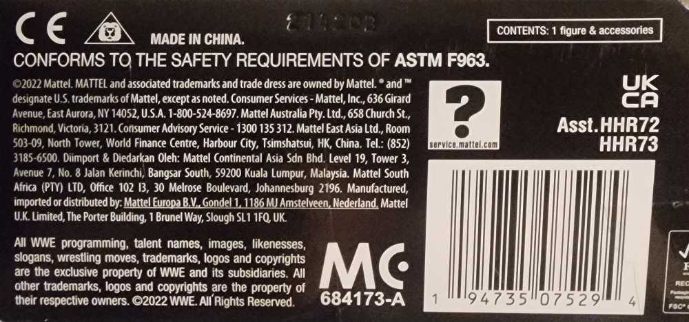 AJ Styles Elite Survivor Series - Mattel (Wwe Elite) action figure collectible [Barcode 194735075294] - Main Image 4