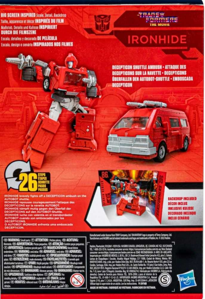 Transformers Studio Series 86 Ironhide - Hasbro (Studio Series: The Transformers - The Movie) action figure collectible - Main Image 2