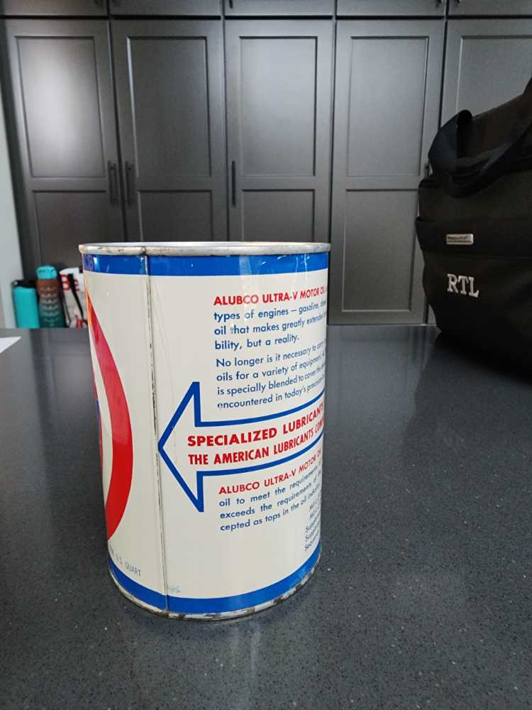 Alubco Ultra- V Motor Oil ( Full Can) (85)  action figure collectible - Main Image 2