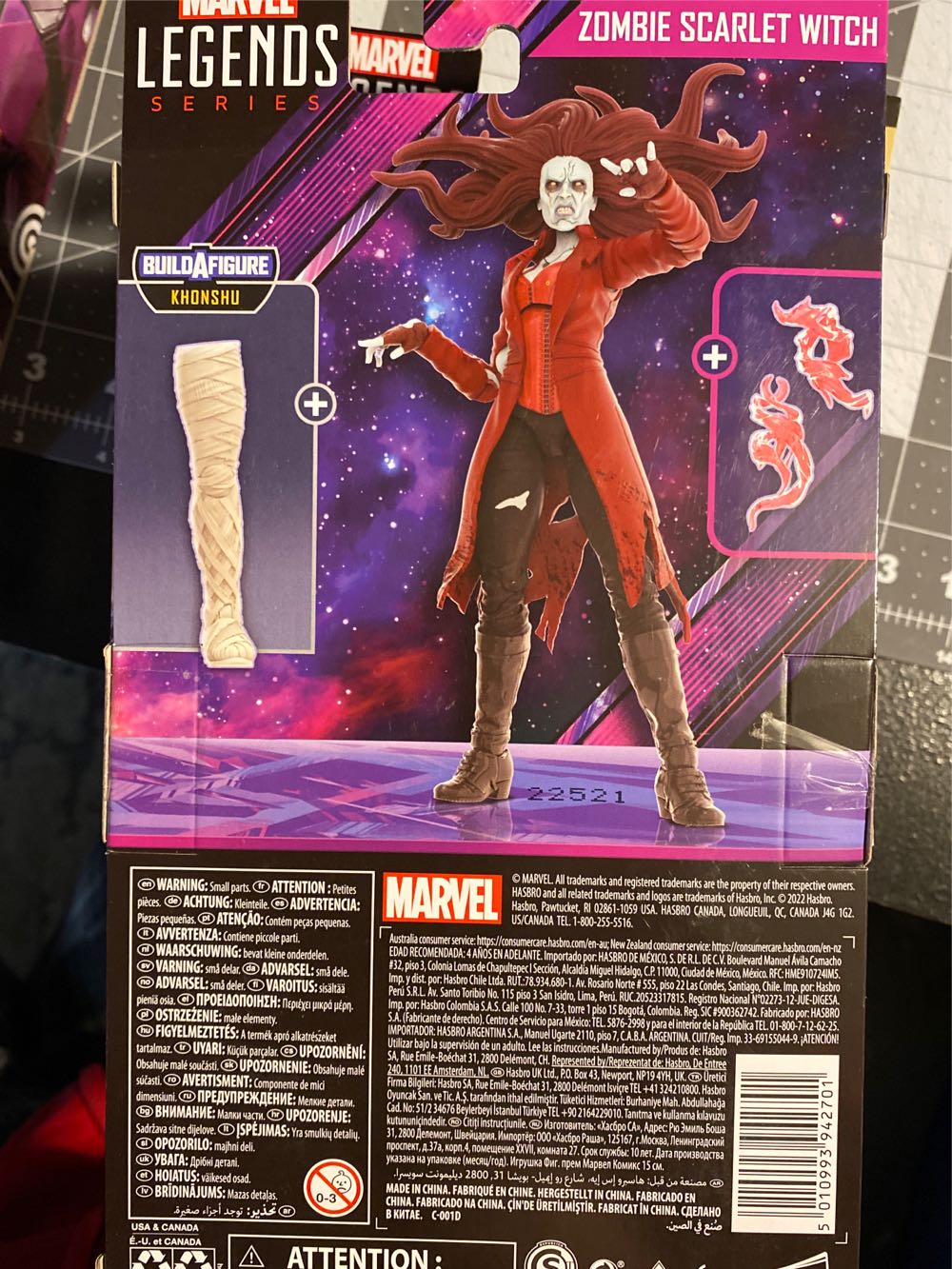 MCU Scarlet Witch (Zombie) What If… - Hasbro (Marvel Legends) (Marvel Legends) action figure collectible [Barcode 5010993942701] - Main Image 3