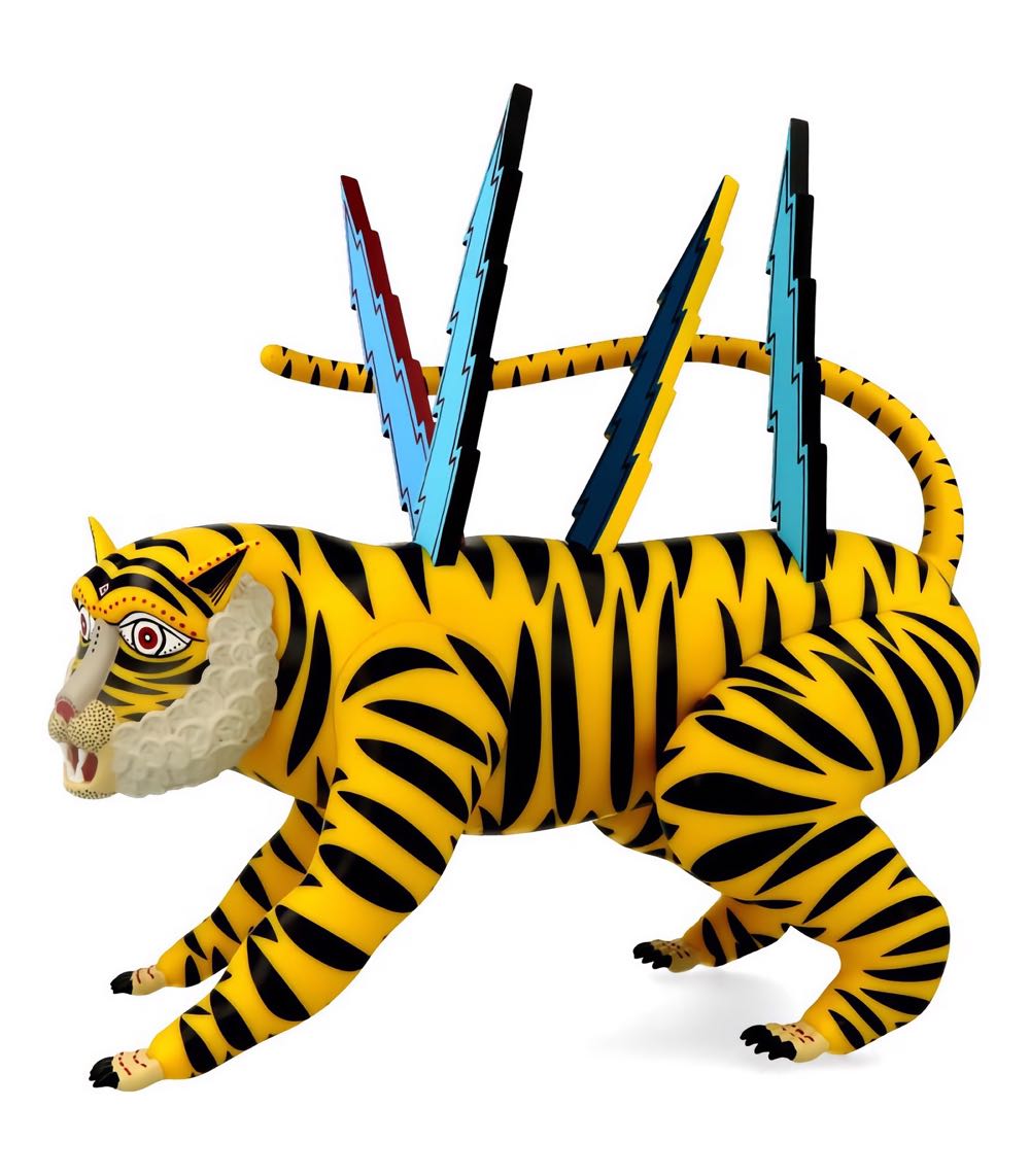 Matt Leines X RVCA Tiger Bolts - Artoyz action figure collectible [Barcode 3700508302459] - Main Image 2