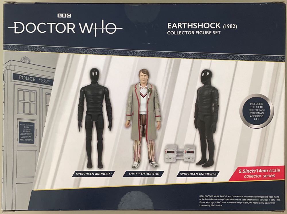 The 5th Doctor Earthshock Figure Set - Character Options (Doctor Who) (Dr Who) action figure collectible [Barcode 5029736074418] - Main Image 3