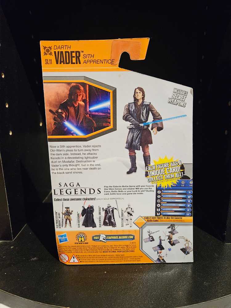 SL11 Darth Vader Sith Apprentice  (2008-2013 The Clone Wars) action figure collectible [Barcode 653569516859] - Main Image 2