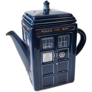 Ceramic Zeon Tardis Teapot - Zeon action figure collectible - Main Image 1