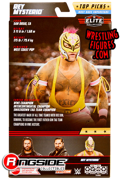 Rey Mysterio - SummerSlam 2021 - Mattel (WWE Elite Top Picks 2023) action figure collectible [Barcode 194735105632] - Main Image 2