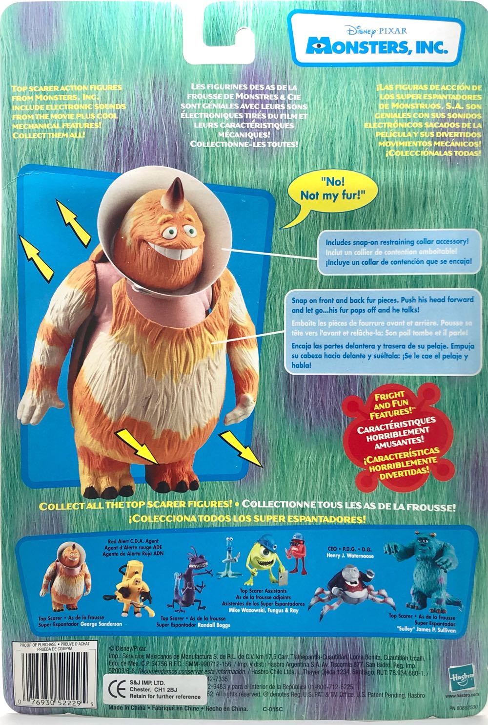 George Sanderson - Hasbro (Monsters Inc.) (Monsters Inc.) action figure collectible - Main Image 2