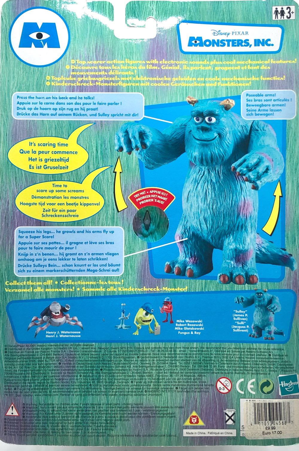 Sully (James P. Sullivan) - Hasbro (Monsters Inc.) (Monsters Inc.) action figure collectible - Main Image 2
