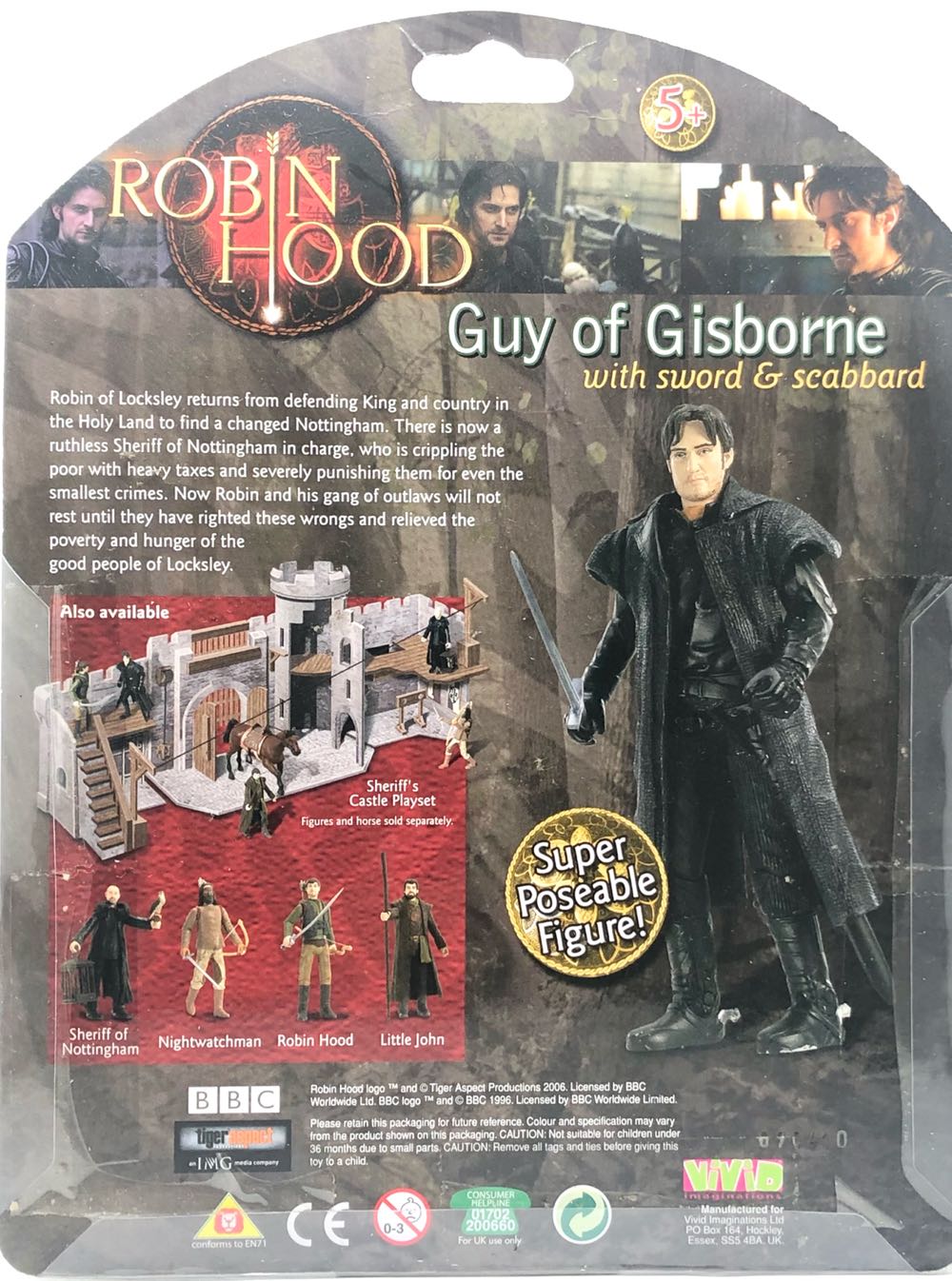 Guy Of Gisborne - Vivid Imaginations (Robin Hood) (Robin Hood) action figure collectible - Main Image 2