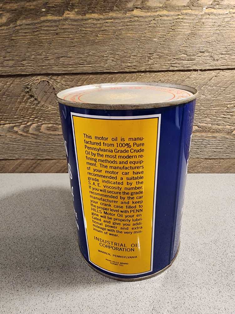 Pennsylvania Motor Oil  Penn Hill ( Full Can )(19)  action figure collectible - Main Image 3