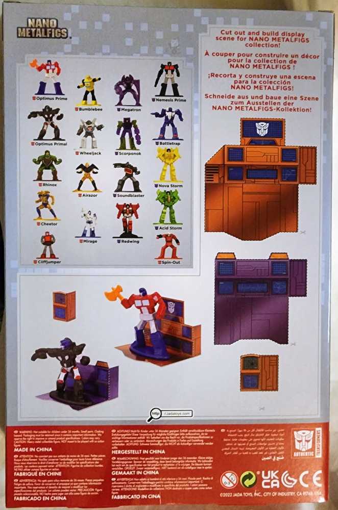 Transformers NANO Metalfigs - JADA TOYS, Inc. (Walmart Exclusive) action figure collectible [Barcode 801310337844] - Main Image 2