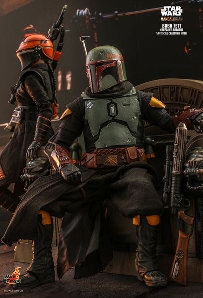 Boba Fett Repaint Armor & Throne - Hot Toys / Sideshow (Star Wars: The Mandalorian) action figure collectible [Barcode 4895228608819] - Main Image 2