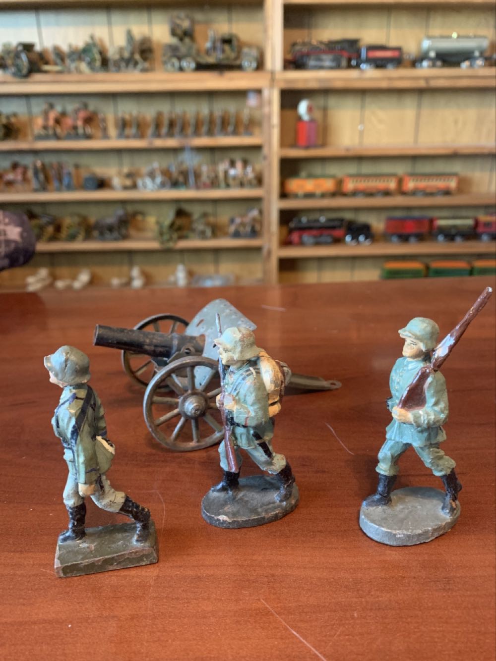 Elastolin Lineol Cannon And Marching Troops - Mixed action figure collectible - Main Image 2