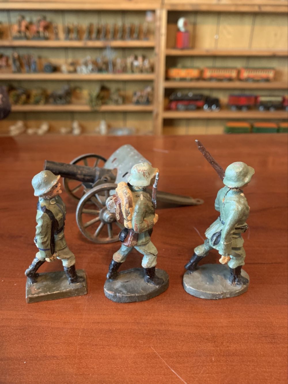 Elastolin Lineol Cannon And Marching Troops - Mixed action figure collectible - Main Image 4