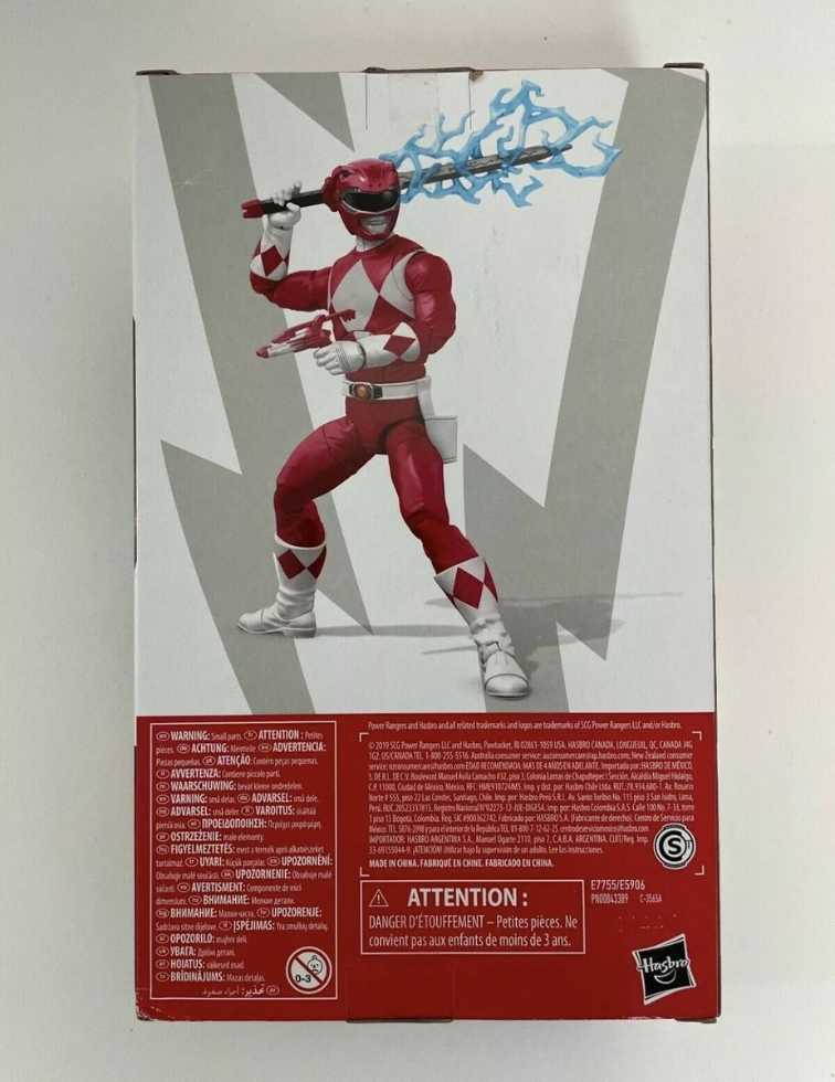 Power Rangers Lightning MMPR Red - Hasbro (signed) action figure collectible - Main Image 2