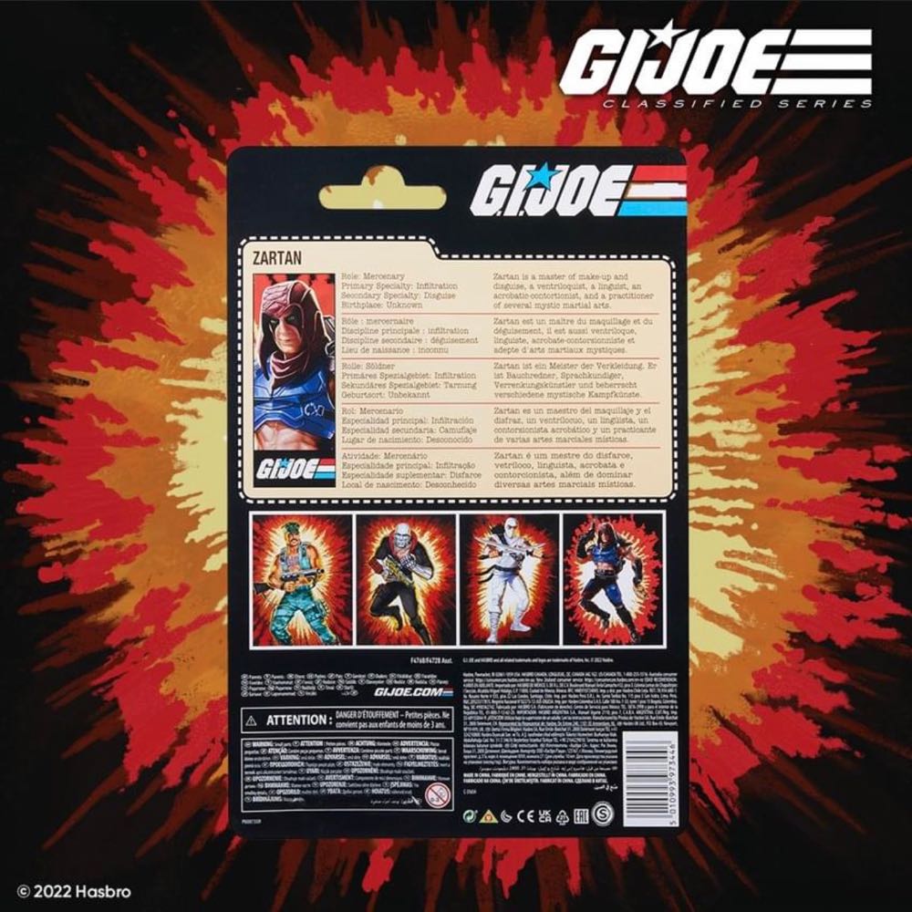 Zartan - Hasbro (Retro Card) action figure collectible - Main Image 2