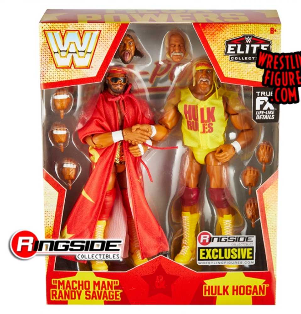 Macho Man Randy Savage And Hulk Hogan (Elite) - Mattel (WWE Elite Ringside Collectibles Exclusive) action figure collectible [Barcode 194735124398] - Main Image 1