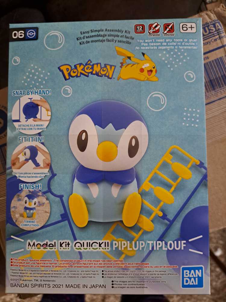 Model Kit Quick!! Piplup #06 - Bandai (Pokémon) action figure collectible [Barcode 4573102615732] - Main Image 2