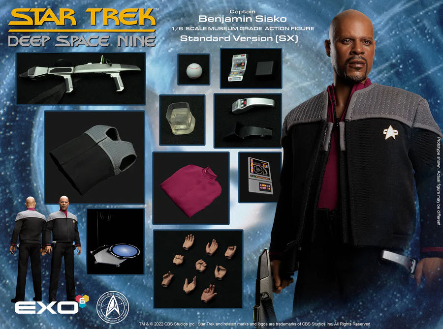 ST:DS9 - 12”: CAPTAIN BENJAMIN SISKO 1:6 Scale Collectible Figure - EXO-6 (Star Trek Universe) action figure collectible [Barcode 860006181086] - Main Image 4