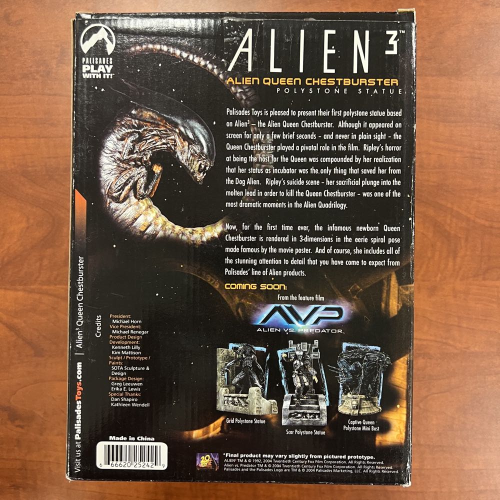 Alien: Queen Chestburster Polystone Statue - Palisades Toys (Alien 3) action figure collectible [Barcode 666620252429] - Main Image 2