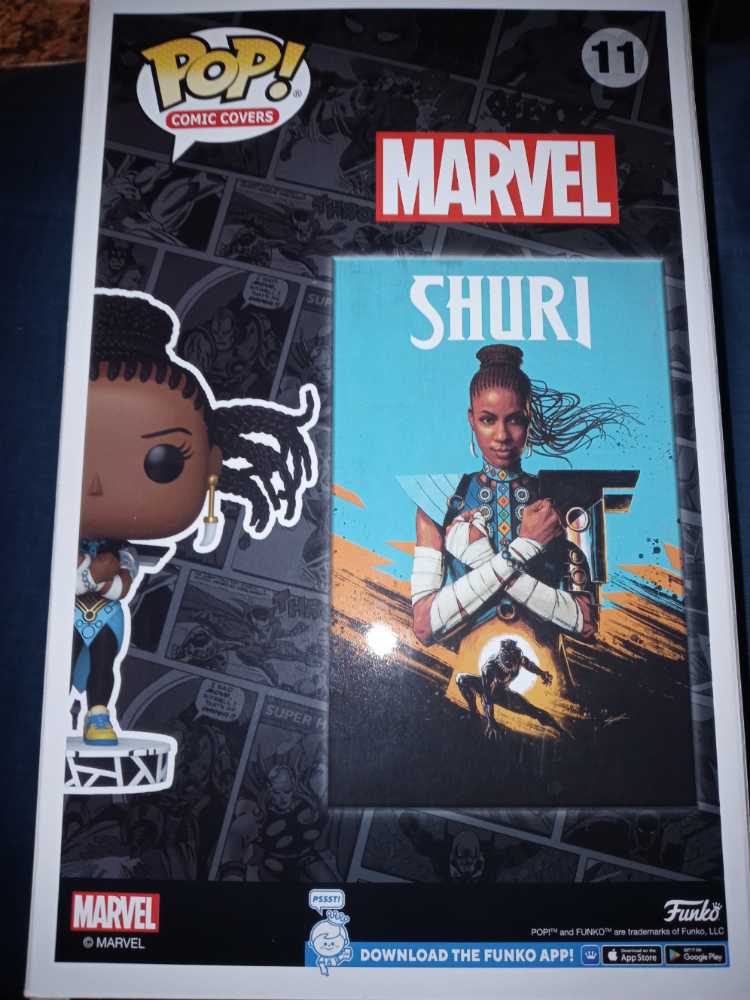 Funko Pop Comic Cover Marvel’s Shuri #11 - Funko (Comic Covers) (Comic Covers (Shuri)) action figure collectible [Barcode 889698633055] - Main Image 2