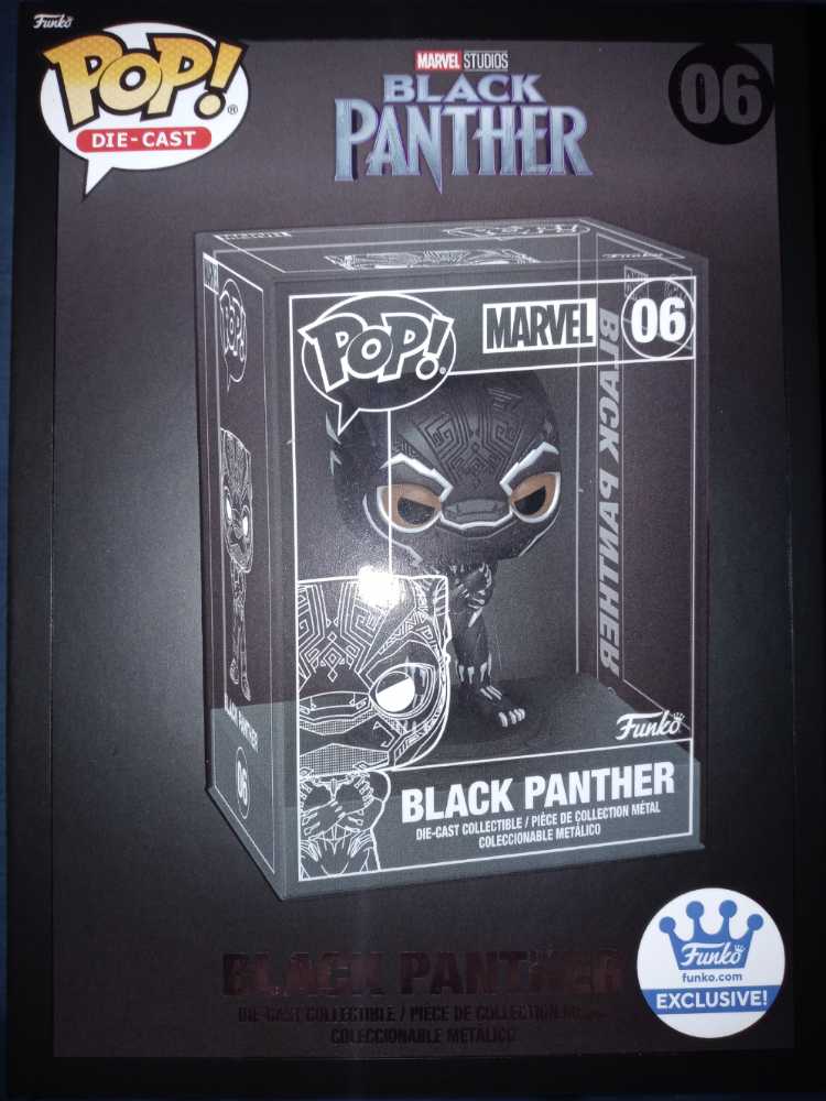Die-Cast: Black Panther #6 Chase - Funko (Black Panther) (Black Panther) action figure collectible [Barcode 889698648691] - Main Image 1
