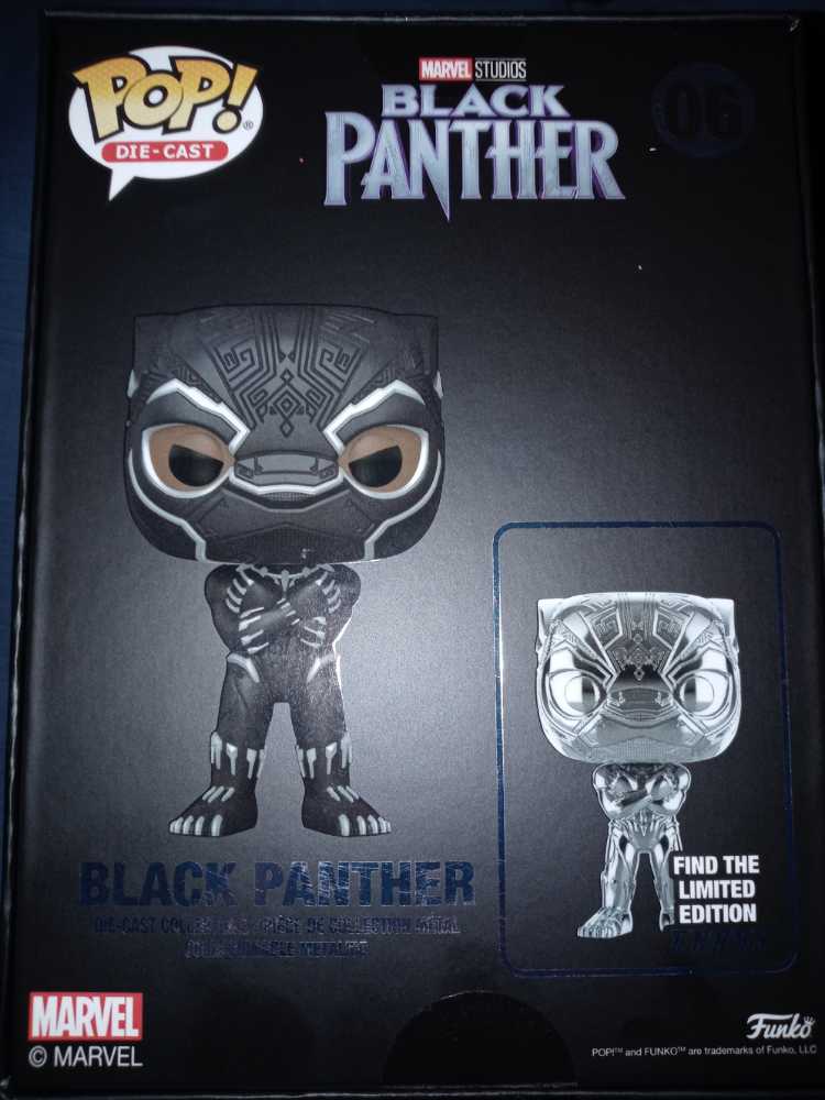 Die-Cast: Black Panther #6 Chase - Funko (Black Panther) (Black Panther) action figure collectible [Barcode 889698648691] - Main Image 2