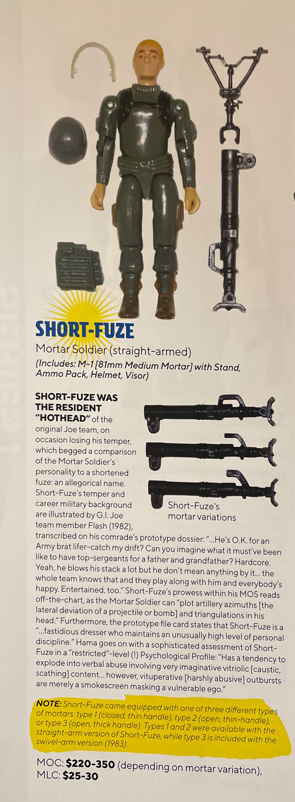 Short Fuse - Hasbro (Vintage G.I. Joe) action figure collectible - Main Image 4