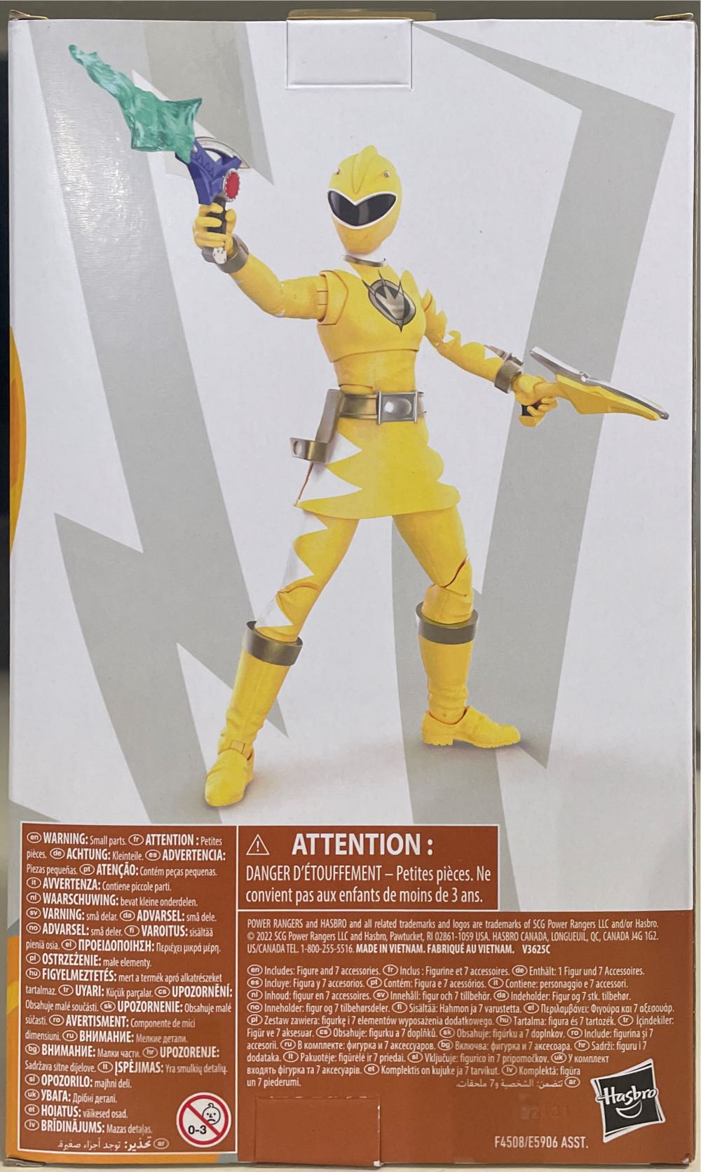 Dino Thunder Yellow Ranger - Hasbro (Power Rangers Lightning Collection) action figure collectible [Barcode 195166158204] - Main Image 2