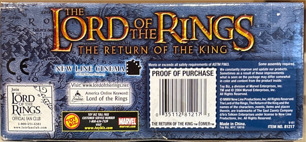 The Lord Of The Rings: Return Of The King - Deluxe Poseable Eomer - Toy Biz action figure collectible [Barcode 035112812173] - Main Image 3