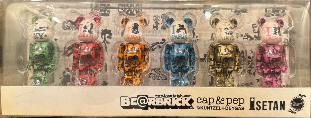 Bearbrick Cap & Pep Isetan Set - MEDICOM TOY (Cap & Pep) action figure collectible - Main Image 1