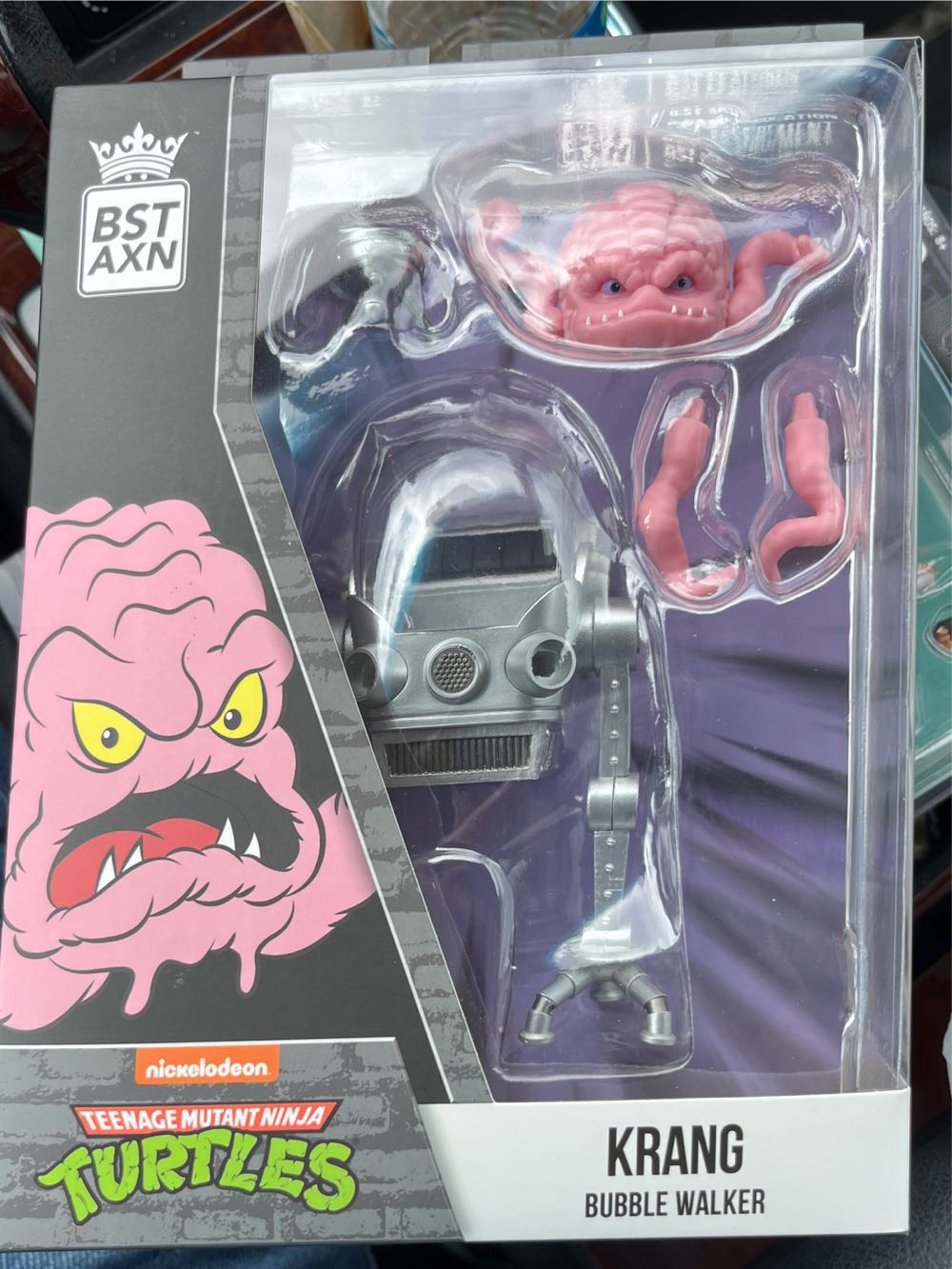 The Loyal Subjects Bst Axn Teenage Mutant Ninja Turtles Krang With Walker 5’’ Action Figure With Stool Accessory - BST AXN (TMNT) action figure collectible [Barcode 850039772030] - Main Image 2