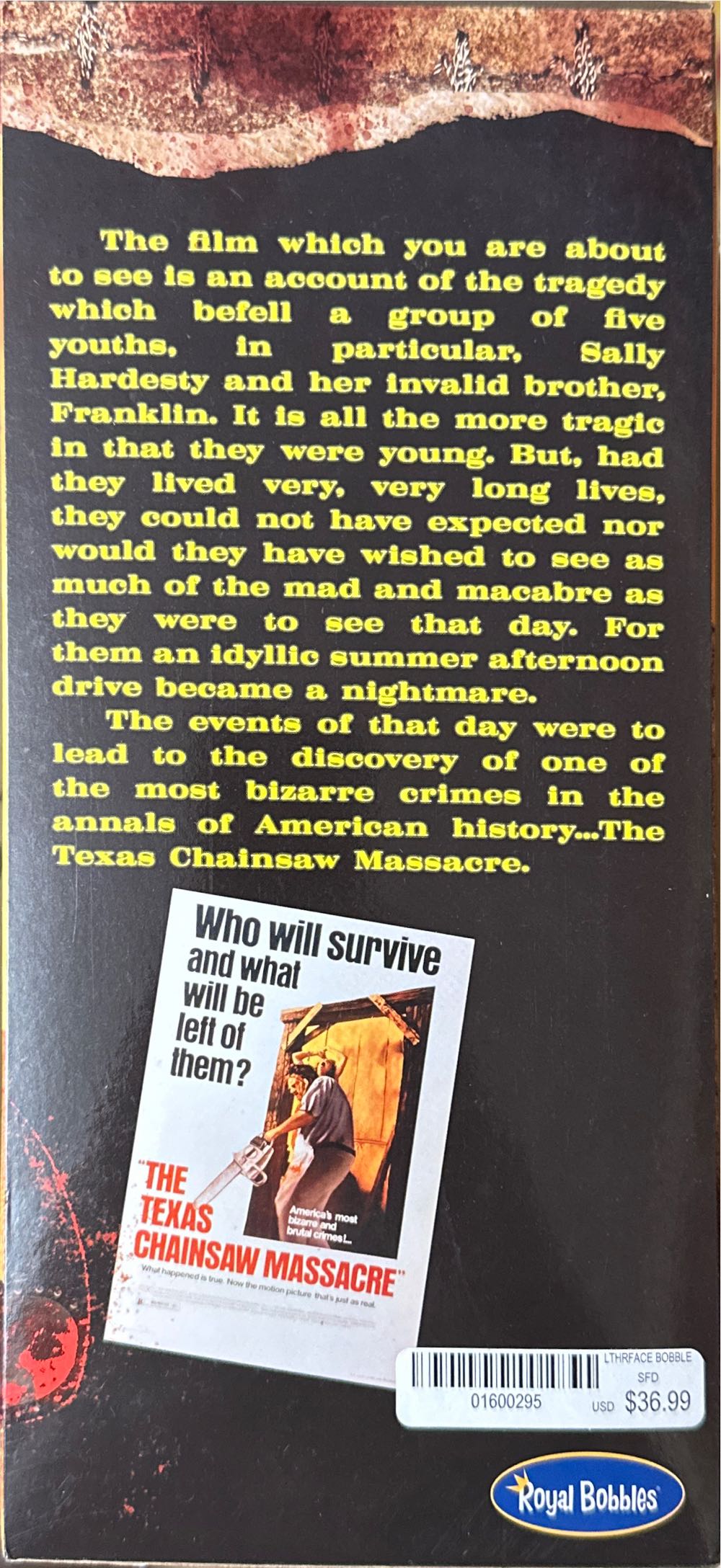 The Texas Chainsaw Massacre - Royal Bobbles/Spirit Exclusive (Leatherface Pretty Woman) action figure collectible [Barcode 01600295] - Main Image 4