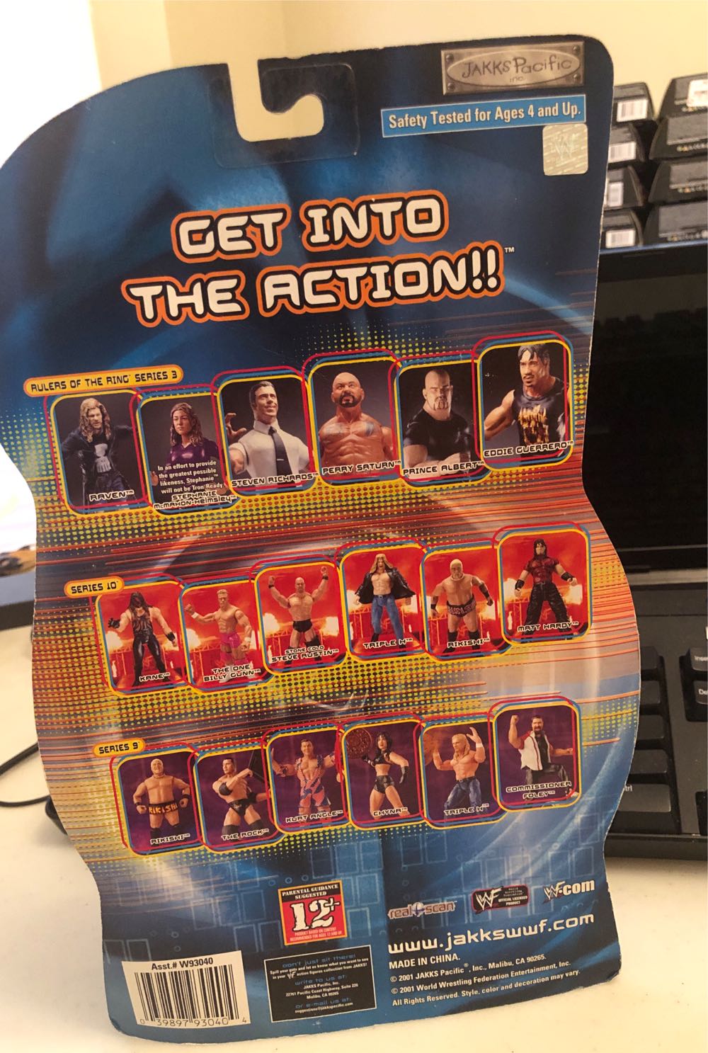 WWE Sunday Night Heat Rulers Ring 3 Stephanie McMahon  action figure collectible [Barcode 039897930404] - Main Image 2