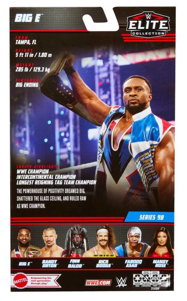 Big E Elite 98 - Mattel - WWE (WWE Elite Collection - Series 98) action figure collectible [Barcode 194735105137] - Main Image 2