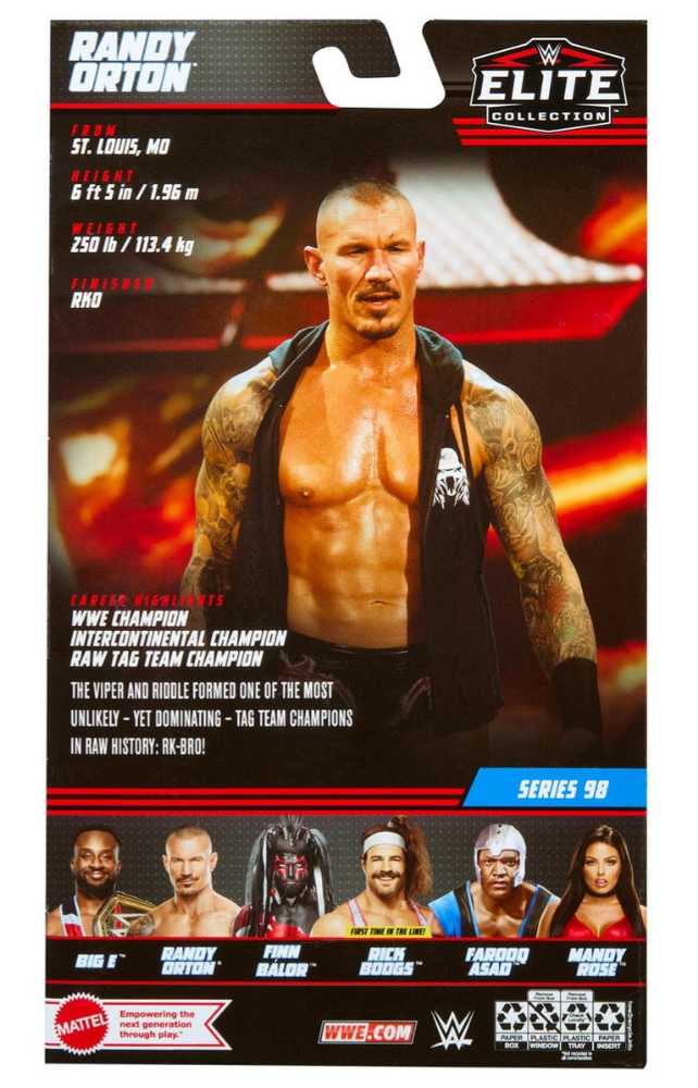 Randy Orton Elite 98 - Mattel (WWE Elite Collection - Series 98) action figure collectible [Barcode 194735105168] - Main Image 2