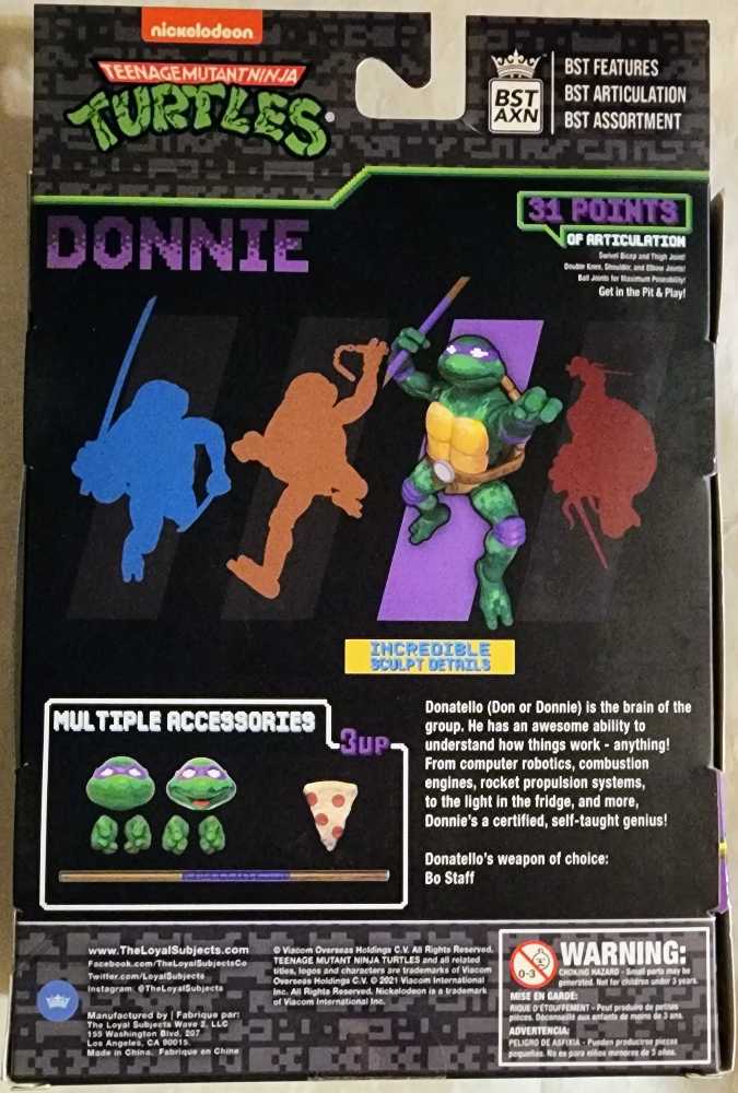 BST AXN Teenage Mutant Ninja Turtles: Donnie-Arcade Game - BST AXN (Teenage Mutant Ninja Turtles) action figure collectible [Barcode 850039772191] - Main Image 2