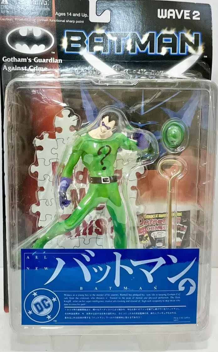 Yamato Dc Batman Wave 2 Gotham’s Guardian Against Crime Series 6 Inch Tall Action Figure The Riddler With Hat Riddler’s Stick And Diorama Display Base - Yamato USA (DC Batman) action figure collectible [Barcode 761941245249] - Main Image 3