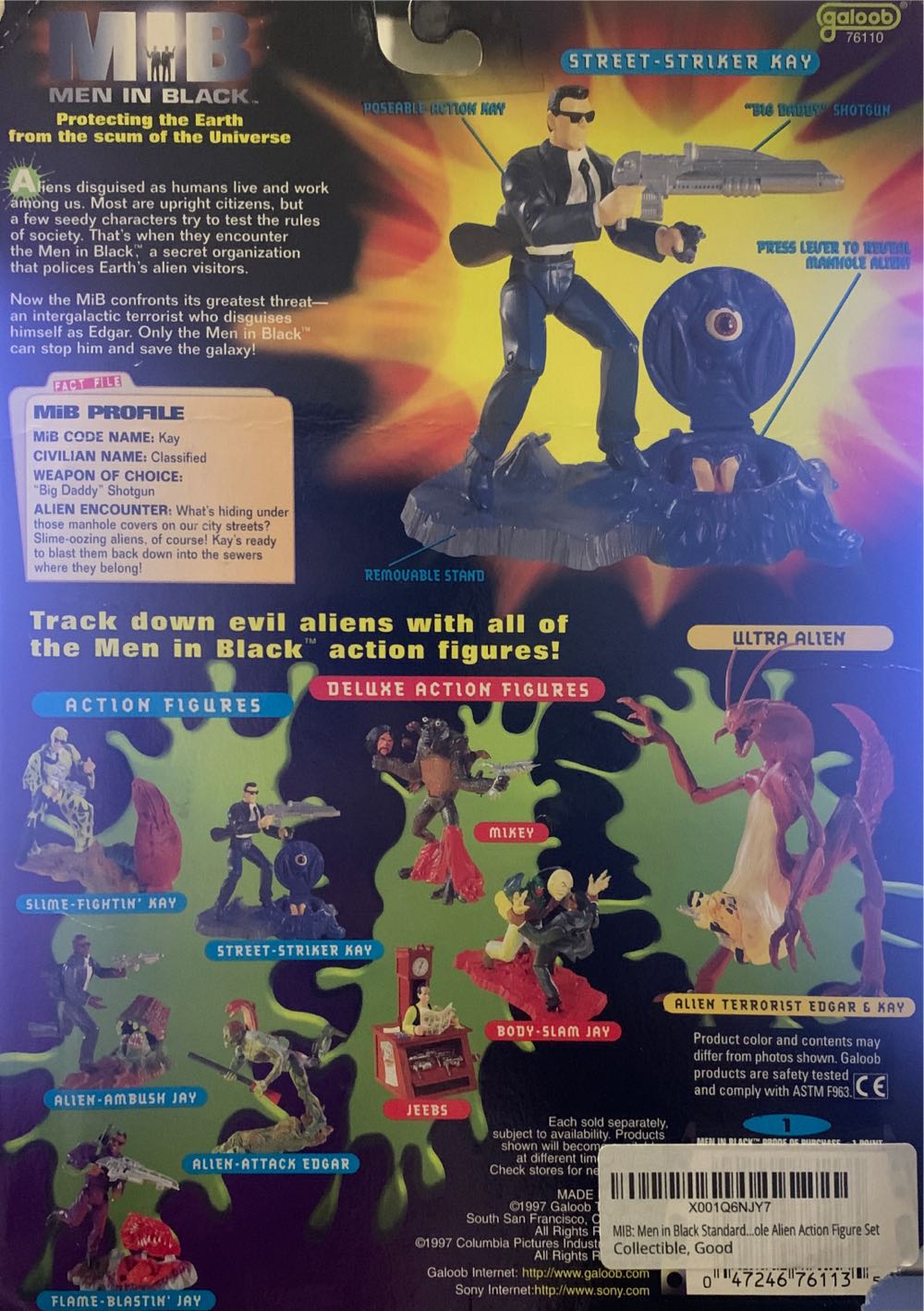 Street-Striker Kay - Galoob (Men In Black) action figure collectible [Barcode 047246761135] - Main Image 4