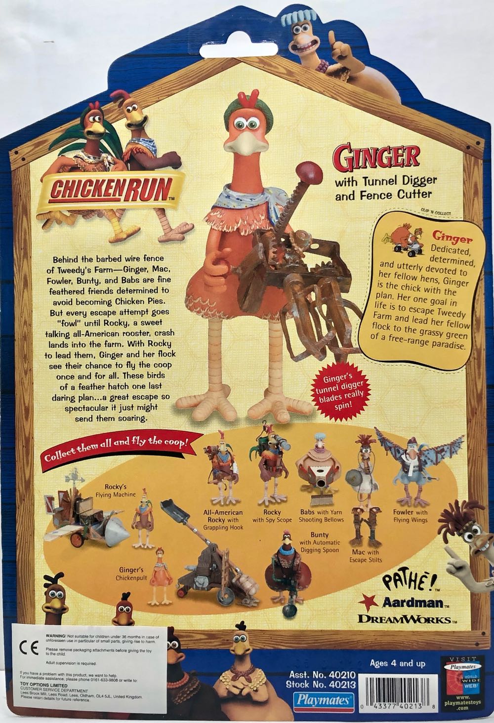 Ginger - Playmates (Chicken Run) (Chicken Run) action figure collectible - Main Image 2