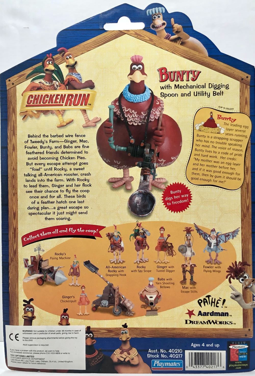 Bunty - Playmates (Chicken Run) (Chicken Run) action figure collectible - Main Image 2