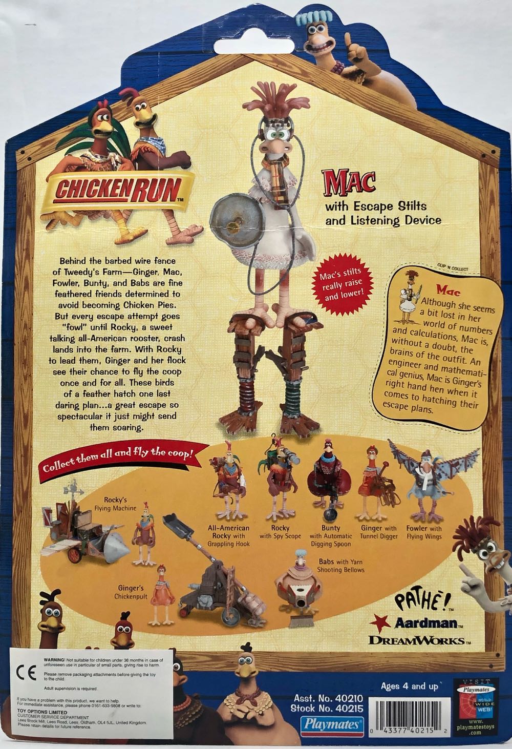 Mac - Playmates (Chicken Run) (Chicken Run) action figure collectible - Main Image 2